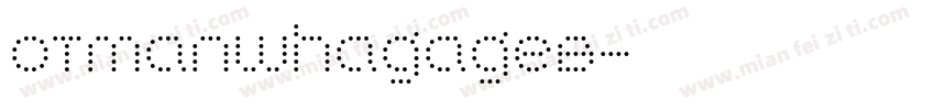 OTManwhagageB字体转换