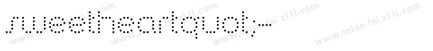sweetheartquot;字体转换