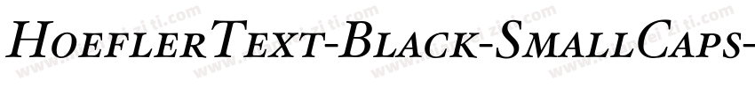 HoeflerText-Black-SmallCaps字体转换