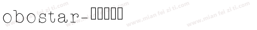 obostar字体转换