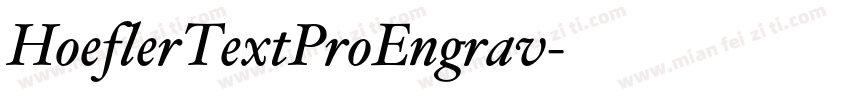 HoeflerTextProEngrav字体转换
