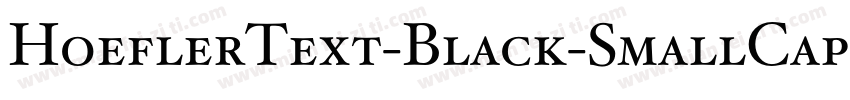 HoeflerText-Black-SmallCaps字体转换