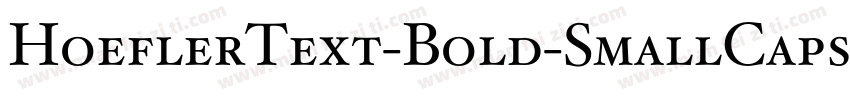 HoeflerText-Bold-SmallCaps字体转换