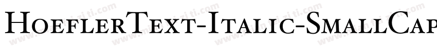 HoeflerText-Italic-SmallCaps字体转换