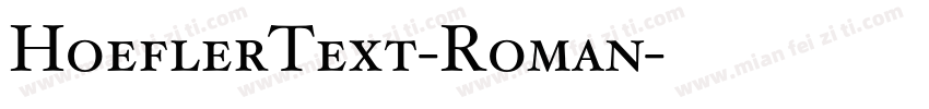 HoeflerText-Roman字体转换