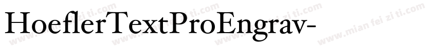 HoeflerTextProEngrav字体转换
