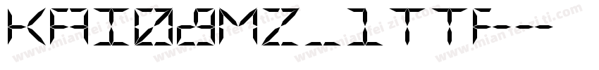 kai08mz_1ttf字体转换