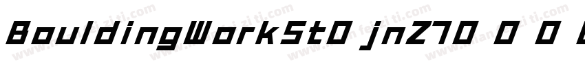 BouldingWorkSt-jnZ7字体转换