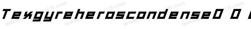 Texgyreheroscondense字体转换