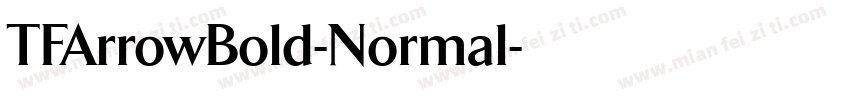 TFArrowBold-Normal字体转换