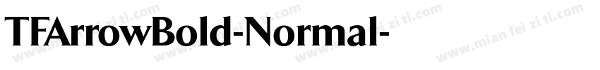 TFArrowBold-Normal字体转换
