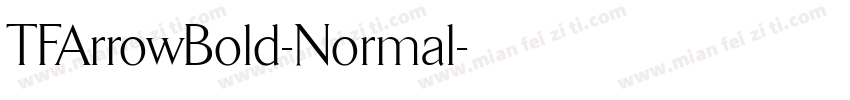 TFArrowBold-Normal字体转换