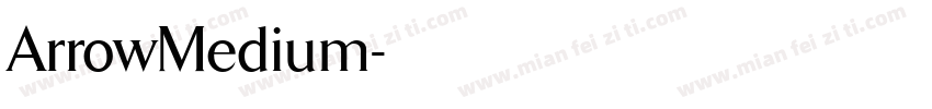 ArrowMedium字体转换