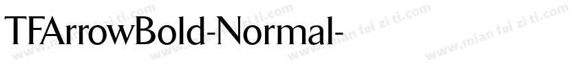TFArrowBold-Normal字体转换
