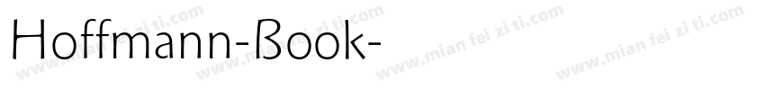 Hoffmann-Book字体转换