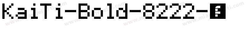 KaiTi-Bold-8222字体转换