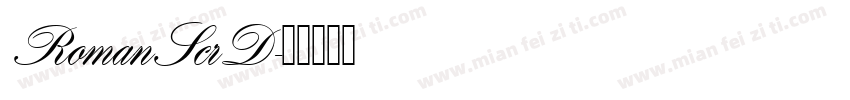 RomanScrD字体转换
