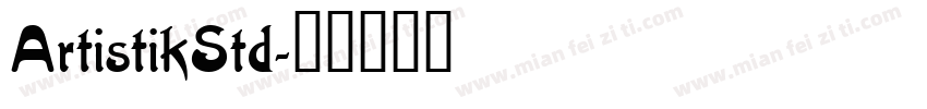 ArtistikStd字体转换