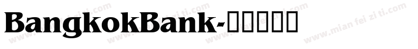 BangkokBank字体转换