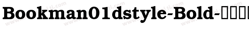 Bookman01dstyle-Bold字体转换