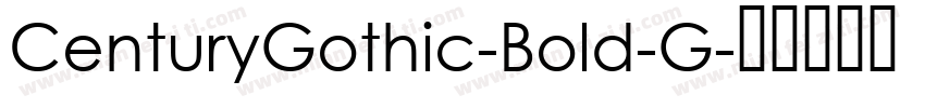 CenturyGothic-Bold-G字体转换