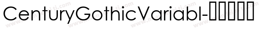 CenturyGothicVariabl字体转换