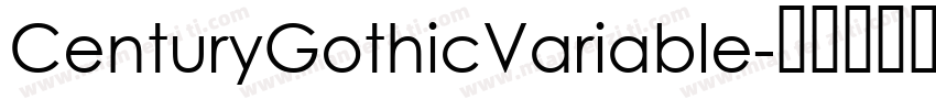 CenturyGothicVariable字体转换