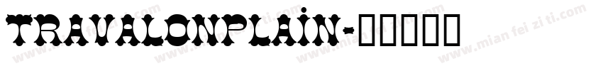 TRAvalonPlain字体转换