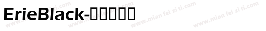ErieBlack字体转换