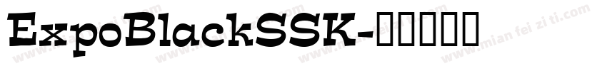 ExpoBlackSSK字体转换