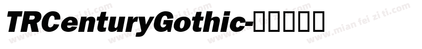 TRCenturyGothic字体转换