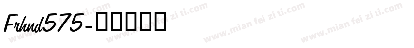Frhnd575字体转换