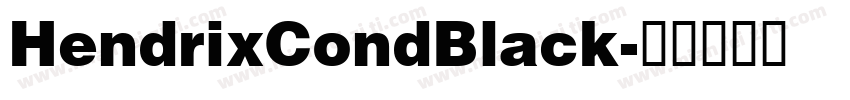 HendrixCondBlack字体转换