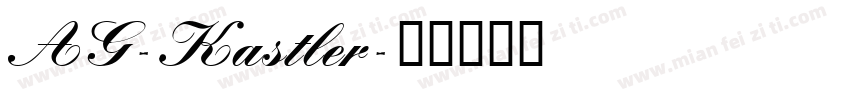 AG-Kastler字体转换