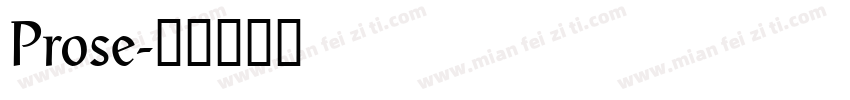 Prose字体转换