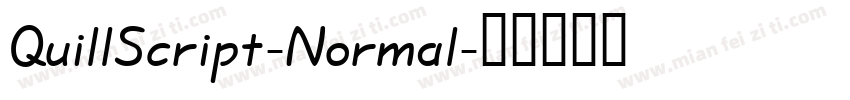 QuillScript-Normal字体转换