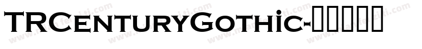 TRCenturyGothic字体转换