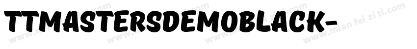 TTMastersDEMOBlack字体转换