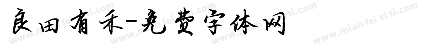 良田有禾字体转换