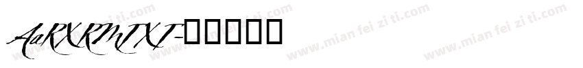 AaRXRMTXT字体转换