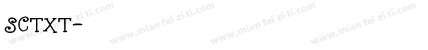 SCTXT字体转换
