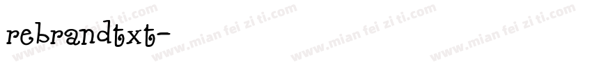 rebrandtxt字体转换