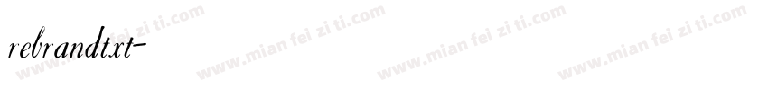 rebrandtxt字体转换