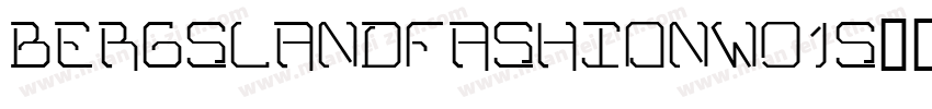 BergslandFashionW01S字体转换