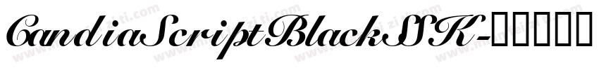 CandiaScriptBlackSSK字体转换