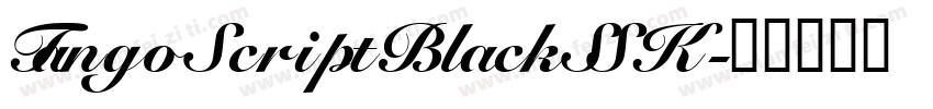 TangoScriptBlackSSK字体转换