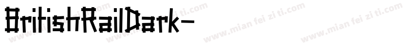 BritishRailDark字体转换