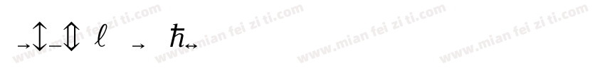 ArbuckleBrightW05-Te字体转换