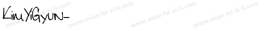 KimYiGyun字体转换