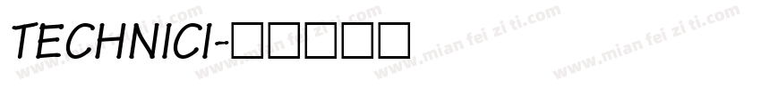 TECHNICI字体转换